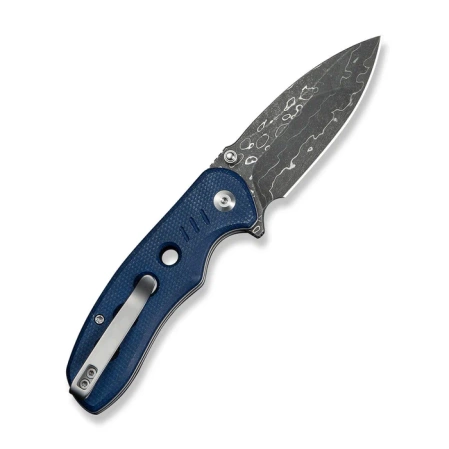 Nóż składany Civivi Triptych Blue Canvas Micarta, Damascus (C23085B-DS1)