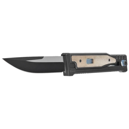 Nóż grawitacyjny OTF Reate EXO 2.0 D/P Black PVD Titanium / Green Micarta, Black PVD Elmax (EXO BLK.PVD.DP.GRM)
