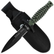 K25 RK-32207 Boot Knife Green ABS/Black Rubber, Black Titanium 7Cr17Mov