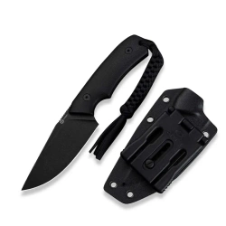 Civivi Gander Knife Black Canvas Micarta, Black Stonewashed 14C28N by Matt Gentry (C24058B-2)