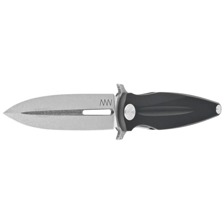 Nóż składany ANV Z400 BB Black Aluminium, Stonewashed Sleipner (ANVZ400-014)