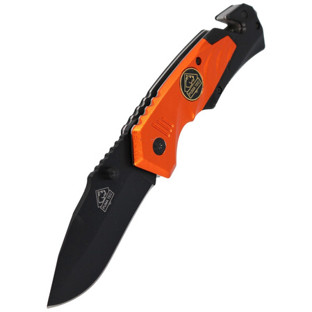 Puma Solingen Rescue Folder Black / Orange Aluminium, Black Coated (333811)