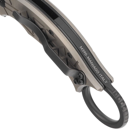 FOX Knife Tribal K Bronze Titanium, PVD M390 by Doug Marcaida (FX-802 TiPVD)