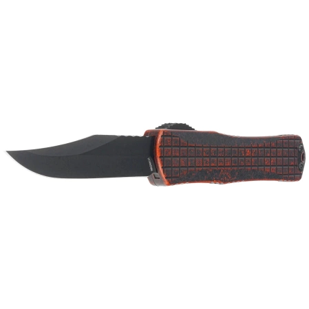 Nóż automatyczny OTF Heretic Manticore X Bowie Breakthrough Orange Grenade Aluminium, Black DLC MagnaCut by Tony Marfione Jr. (H030BF-6A-BRKORG)