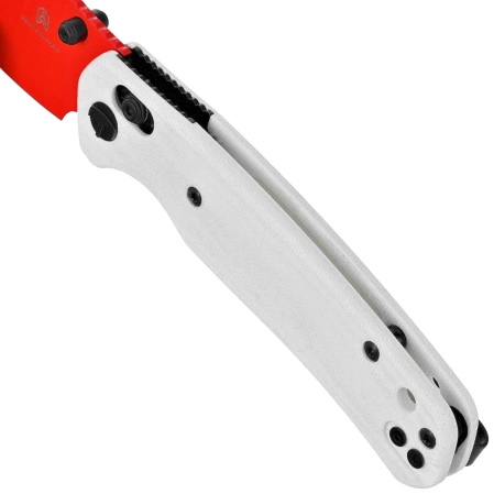 Bestechman Cicada's Wing Knife White G10, Red 10Cr15MoV (BMK06G)