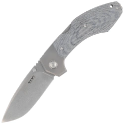 MKM Hero Knife Denim Canvas Micarta, Stonewashed M390 by Tommaso Rumici (MK HR-DCT)