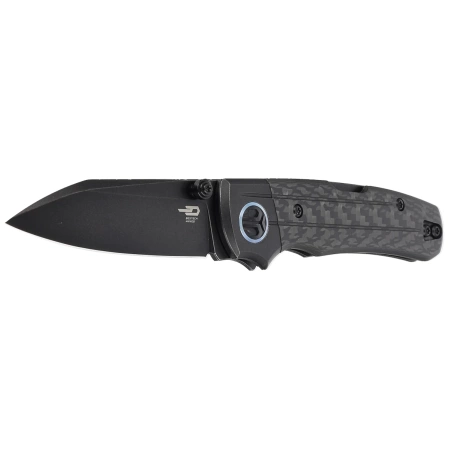 Bestech Tonic Black Titanium/Carbon Fiber, Black Stonewashed M390 by Colin Maisonpierre Knife (BT2204E)