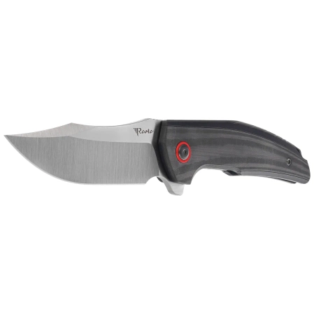 Nóż składany Reate Jack Jr. Black Aluminium, Satin S30V (Jack Jr. BKAL SAT RDAL)