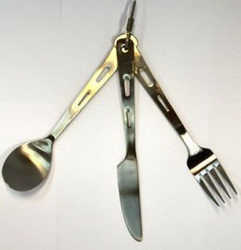 Niezbędnik Recon Tytan Standard 3 cz. mater Tytan grey Plain Klamra 160 mm 13.1/215 - 46 481