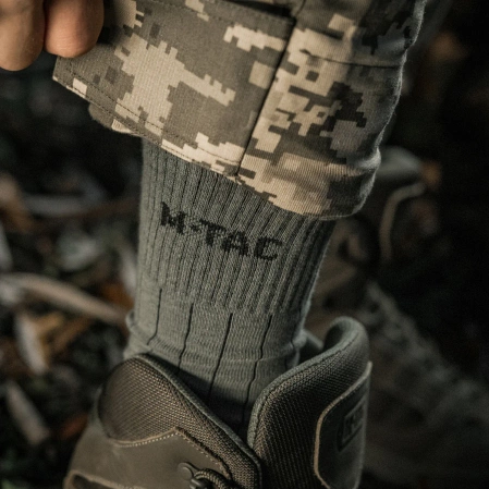 M-Tac Ranger Tactical Socks, Olive (SHKLV-SHKR-TACT-RNG-43-45)