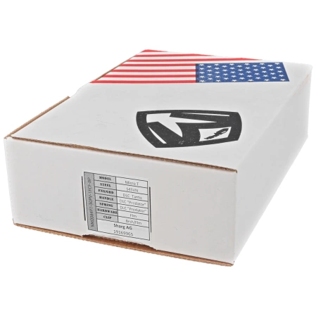 Medford Micro Praetorian T Tanto, Black DLC ''Predator'' Titanium, Flm HW, Brsh/Flm Clip, Black DLC S45VN by Greg Medford (MK0084PT-30PV-TFCF-BP)