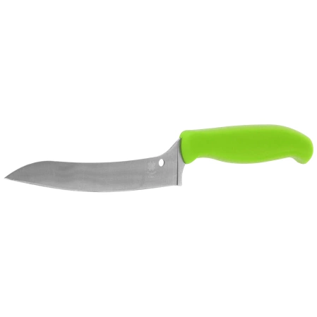 Nóż kuchenny Spyderco Z-Cut Pointed Tip Green Polypropylene, Satin CTS BD1N (K14PGN)