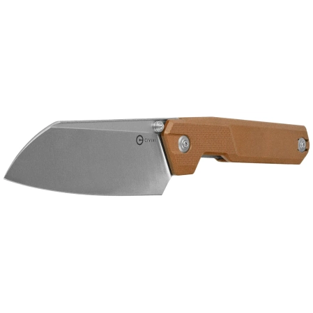 Civivi Hid Knife Brown G10, Satin 14C28N by Ostap Hel (C23008-3)