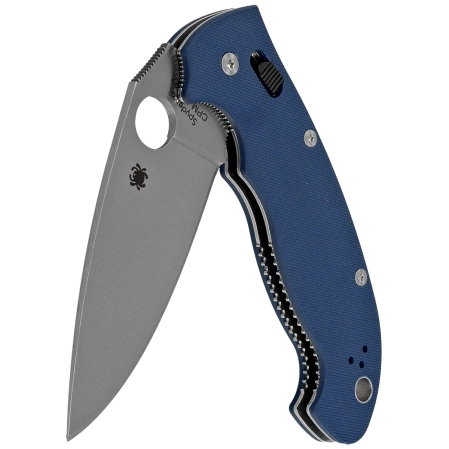 Spyderco Manix 2 XL Knife Cobalt Blue, Satin CPM SPY27 by Eric Glesser (C95GPCBL2)
