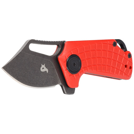 BlackFox Puck Red G10, Black Stone Washed D2 by Grigorii Matveev knife (BF-761 R)