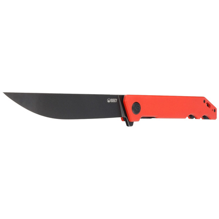 Nóż składany Kubey Knife Pylades Red G10, Blackwash AUS-10 (KU253B)