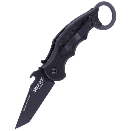 FOX The Dart Karambit Knife Black G10, Black Idroglider N690 by Doug Marcaida (FX-597 XT)