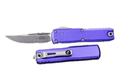 Nóż automatyczny OTF Microtech UTX-85 Gen IV S/E Purple Aluminium, Stonewashed M390MK by Tony Marfione (12314-10PU)