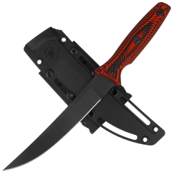 Spartan Blades Ronin Torii Knife Black/Red G10, Black D2 by Tu Lam (SBBL4BKRD)