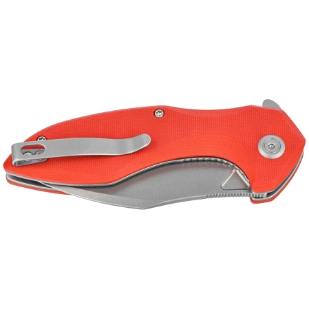 Kubey Nobel Knife Red G10, Beadblasted 14C28N (KU236L)
