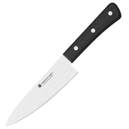 Top Cutlery Chef 15cm Kitchen Knife Black ABS, Satin 3Cr13Mov (17486)