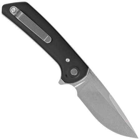 Nóż składany Reate PL-XF-A-1 Black Aluminium, Satin/Stonewashed Nitro-V
