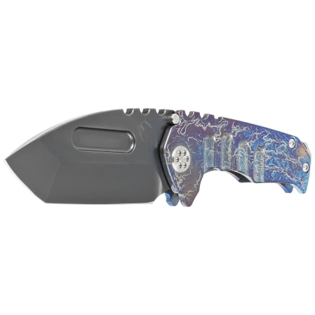 Nóż składany Medford Praetorian Genesis T Tanto Flamed Titanium, Std HW/Clip, Black DLC S45VN by Greg Medford (MK0294PT-03A2-TSCS-BN)
