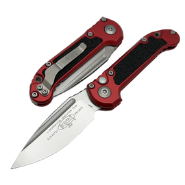 Microtech LUDT Gen III S/E Automatic Knife Red Aluminum, Stonewashed M390MK by Tony Marfione (1135-10RD)