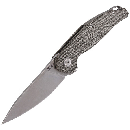 Nóż składany MKM Goccia Green Canvas Micarta, Satin M390 by Jens Ansø (MKGC-GC)