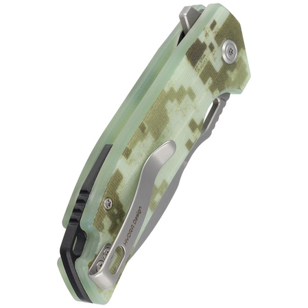 Kubey Knife RDF Camo G10, Bead Blasted AUS-10 by HYDRA Design (KU316C)
