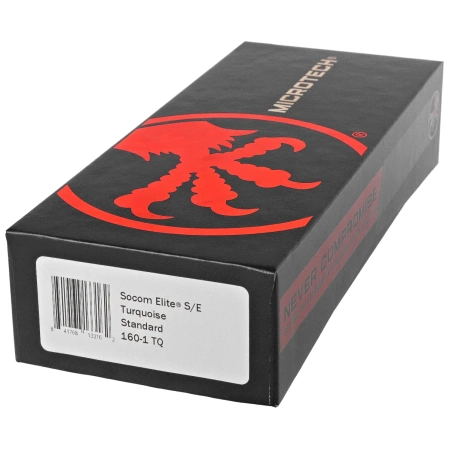 Microtech Socom Elite S/E-M Knife Turquoise Aluminum, Black M390MK by Tony Marfione (160-1TQ)