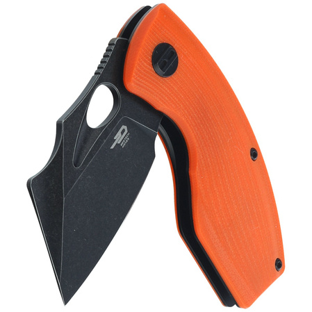 Bestech Lizard Orange G10, Black Stonewashed D2 Knife (BG39D)