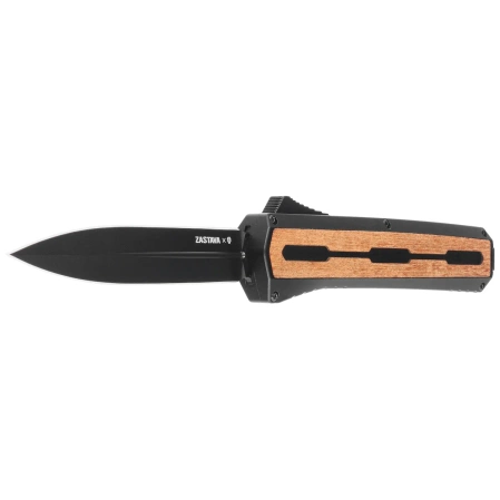 Nóż automatyczny OTF Tekto A7 Zastava S/P Black Aluminium/American Walnut, Black CPM S35VN