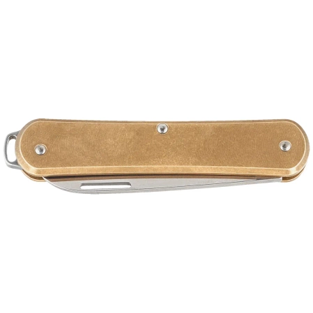 Fox Vulpis Brass, Polished M390 Pocket Knife (FX-VP130 OT)
