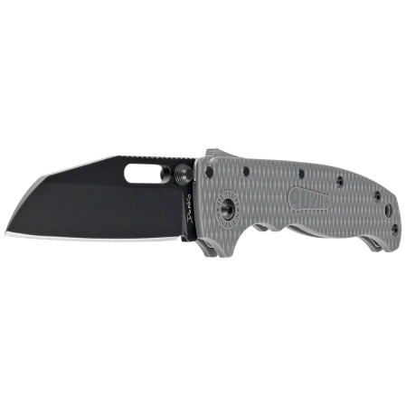 Demko AD20.5 Shark Foot Knife Grey Grivory, Black DLC D2 by Andrew Demko (205-D2-SF-DLC)
