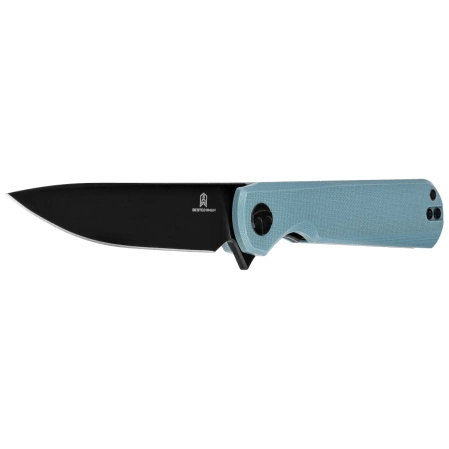 Nóż składany Bestechman Flick Grey G10, Black PVD D2 by Ostap Hel (BMK13F)