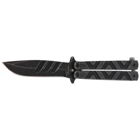 Nóż motylek Martinez Albainox Balisong Stone, Gray Stonewashed (02105)