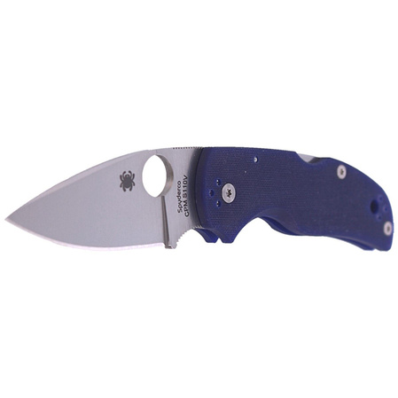 Spyderco Native 5 Knife Dark Blue G10, Satin CPM S110V by Sal, Eric Glesser (C41GPDBL5)