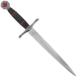 Decor Habitat Templar Dagger Black/Red ABS, Satin (10762)