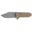 Bestech Syntax Beige CP G10, Stonewashed/Satin CPM 154CM by Todd Knife and Tool (BG41B)
