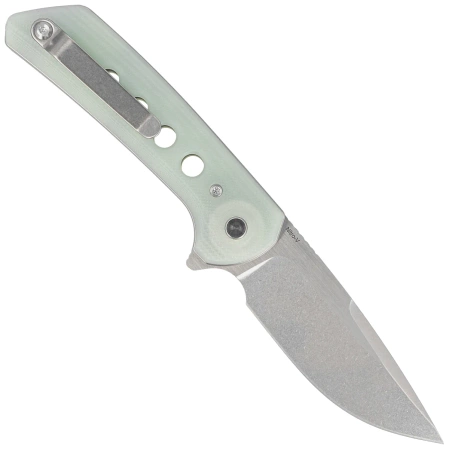 Reate PL-XF-7 Knife Jade G10, Stonewashed Nitro-V