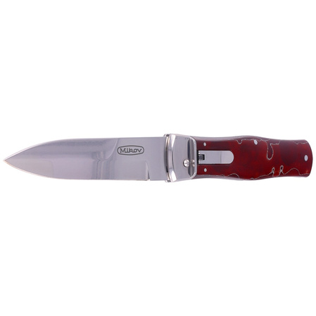 Nóż sprężynowy Mikov Predator Red Raffir, Mirror N690 (241-BRa-1/KP Red)