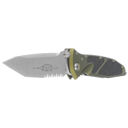 Nóż składany Microtech Socom Elite T/E OD Green Aluminium, Stonewashed P/S M390 by Tony Marfione (161-11OD)