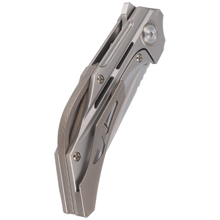 Nóż składany Bestech Vigil Gray Titanium, Satin M390 by Kombou (BT2201A)