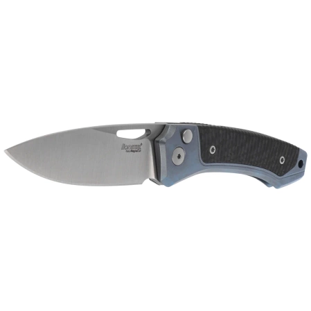 Nóż składany LionSteel Twain Blue Titanium/Carbon Fiber, Satin MagnaCut by Gianni Pauletta (TW BL CF)