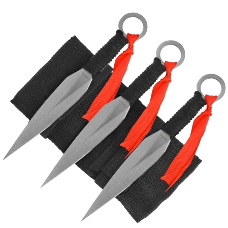 Zestaw noży do rzucania Martinez Albainox 31801 3szt. Black Paracord, Satin 3Cr13Mov