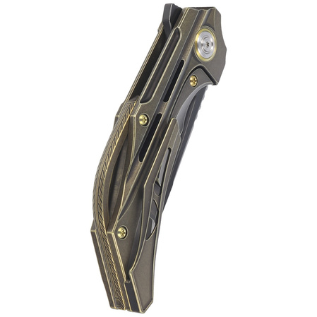 Bestech Vigil Bronze Titanium, Black Stonewashed M390 by Kombou Knife (BT2201D)