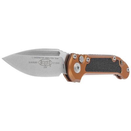 Nóż automatyczny Microtech LUDT Gen III S/E Tan Aluminum, Stonewashed M390MK by Tony Marfione (1135-10TA)