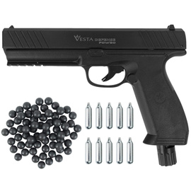 Zestaw Pistolet RAM Vesta Defence PDW50 .50 cal 17J + 50 kul + 10 kapsuł CO2