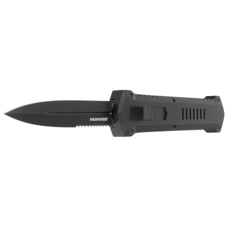 Nóż automatyczny OTF Tekto A4 Humvee D/E Black Aluminium, Black P/S D2